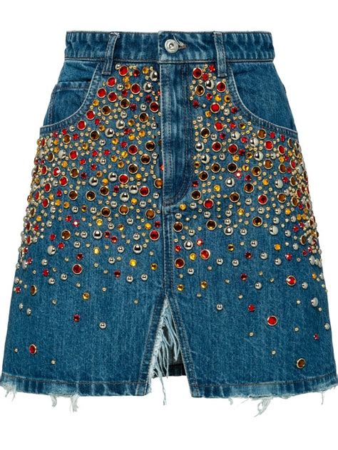 miu miu jean skirt|miuccia prada skirts.